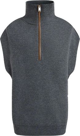 12 Storeez ribbed-knit vest - Grey