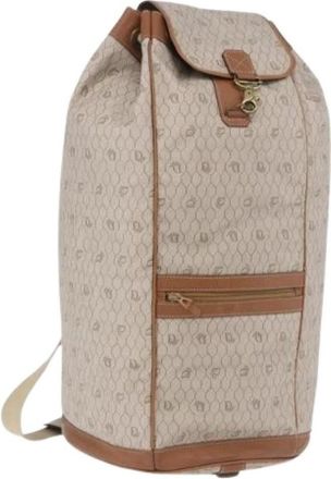 Dior Pre-owned Vintage Canvas Shoulder Bag - Dames - Vintage Rugzakken - Beige - ONE Size - Vintage