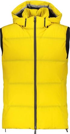 Herno Gewatteerd Vest met Capuchon - Heren - Bodywarmers - Geel - L - Jassen