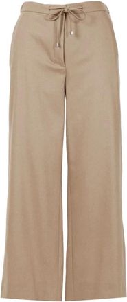 Max Mara Dames, Broeken, Bruin, Maat: XS Wol