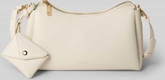 Seidenfelt Manufaktur Handtasche mit Label-Detail Modell MELOY in Offwhite, Gr&ouml;&szlig;e 1