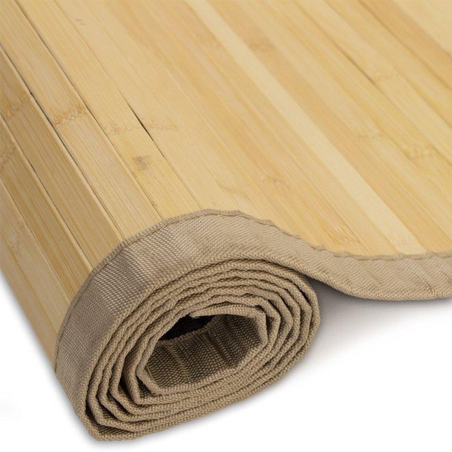 Homestyle4u 250, Bambusteppich 60x240 cm Bambusmatte Bad Teppich rutschfest  braun mit Bordre ab 39,95  - auf Stylight