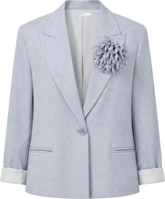 Imperial Giacca con fiore - Dames - Blazers - Blauw - XS - Jassen