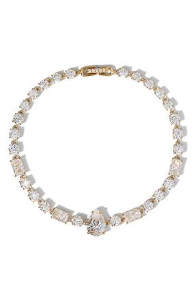 Nadri Everleigh Cubic Zirconia Line Bracelet in Gold at Nordstrom
