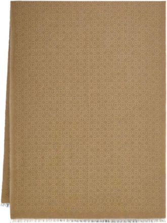 Ferragamo Wool Scarf - male - Ferragamo - Winter Scarves - Beige - ONE SIZE - Accessories