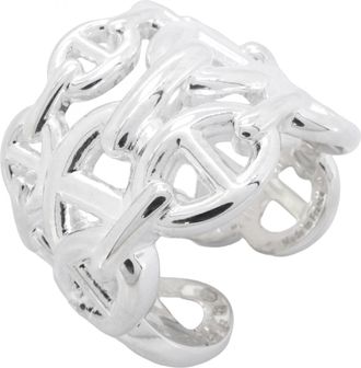 Herm&egrave;s Silver 925 Band Ring (Pre-Owned)