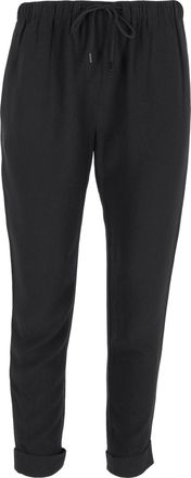 Alexander Wang Alexander Wang rechte broek met trekkoord in zwarte viscose