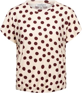 &Co Woman Madelief Dot Top - Dames - T-shirts - Veelkleurig - L - Tops
