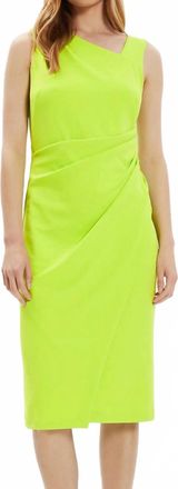 Joseph Ribkoff Sleeveless Sheath Dress In Lime