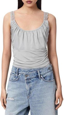 AllSaints Celena Crop Tank in Quarry Blue at Nordstrom, Size X-Small