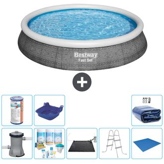 Bestway Piscina Bestway Fast Set Redonda - 396x84 Cm - 8-piezas S21458
