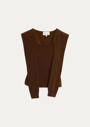 Cara Cara Ember Fitted V-Neck Combo Top