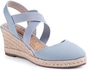 Me Too Stelle Espadrille Wedge Sandal in Aluminum Blue at Nordstrom Rack, Size 6.5