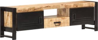 vidaXL Vidaxl - Mueble para tv madera de mango rugosa 140x30x40 cm