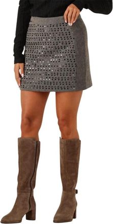 Aaiko Dames Rokken Ariana Pes 255 - Dames - Korte rokken - Beige - L - Polyester - Rokken