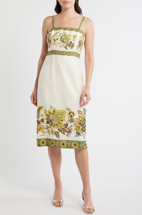 Elie Tahari The Annalise Sleeveless Maxi Dress in Sunray Floral Print at Nordstrom, Size 10