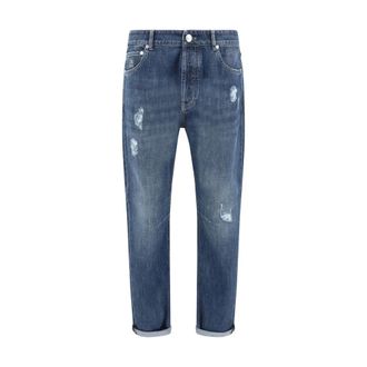 Brunello Cucinelli Hombre, Vaqueros, Azul, Talla: L