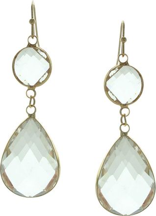 Olivia Welles Emmy Dangle Earrings in Gold /Clear at Nordstrom Rack