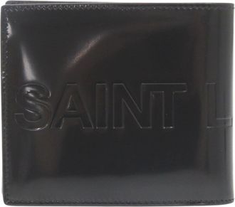 Saint Laurent Black Patent Leather Wallet (Bi-Fold) (Pre-Owned)