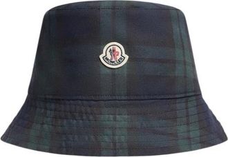 Moncler Stijlvolle Bucket Hat voor de zomer - unisex - Hoeden - Zwart - L - Accessoires