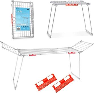 OEM Tendedero De Pie Plegable Lydia, 27 M, Acero Inoxidable