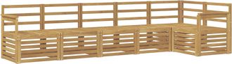 vidaXL Conjunto De Sof&aacute;s De Exterior 6 Uds. Blanco Vidaxl