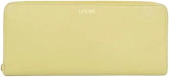 Loewe Pre-owned Lange Portemonnee (Bi-fold) - Dames - Vintage Accessoires - Geel - ONE Size - Leer - Vintage