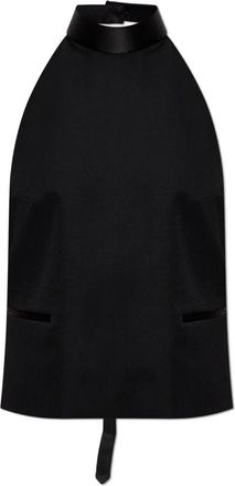 Alexander McQueen Tops, Dames, Zwart, S, Wol, Wool Top