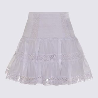 Charo Ruiz Ibiza White Cotton Mini Skirt
