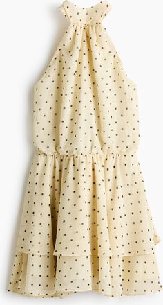 H&M Neckholderkleid aus Chiffon - Yellow