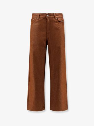 Walk In Paris Pantaloni Baggy in denim brown - WALK IN PARIS - gender_Man