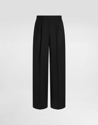 Dolce & Gabbana Wool Trousers - Woman Pants And Shorts Black 38
