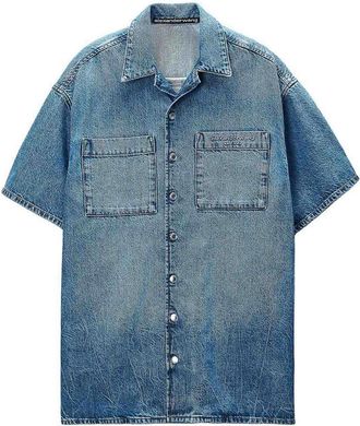 Alexander Wang Boxy Denim Shirt Dress