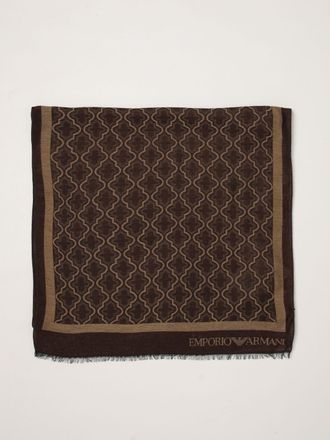 Emporio Armani Scarf Men color Brown