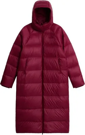 The North Face Hydrenalite City Long Down Hooded Parka Mantel f&uuml;r Damen | rot
