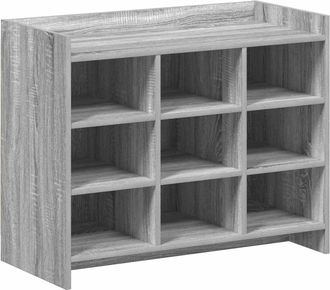 vidaXL Armario Zapatero Sonoma Gris 85 X 39,5 X 70 Cm Vidaxl