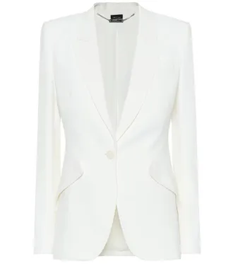Alexander McQueen Crepe blazer