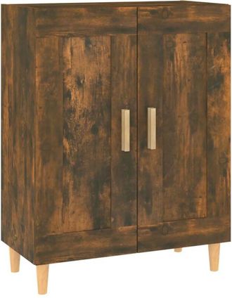 vidaXL Sideboard Smoked Oak 69.5x34x90 cm Engineered Wood vidaXL