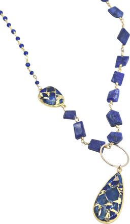 A Blonde and Her Bag Kaylee in Blue Mojave Copper Turquoise