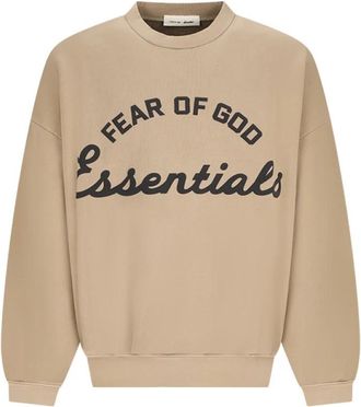 Fear of God Training 90s Crewneck Sweatshirt - Heren - Sweatshirts - Beige - M - Katoen - Hoodies & sweatvesten