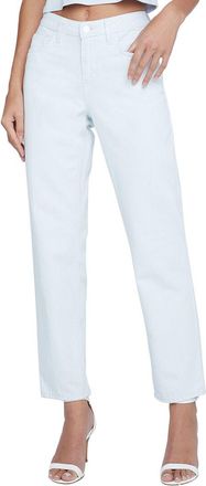 L'agence LAgence Mateo Mid-Rise Slouchy Blue Frost Straight Jean