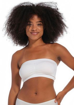 Magic Bodyfashion B&uuml;gelloser BH MAGIC BODYFASHION Comfort Bandeau, Damen, Gr. XL, N-Gr, weiss (wei&szlig;), Obermaterial: 90% Polyamid, 10% Elasthan, figurbetont, BHs B&uuml;gello