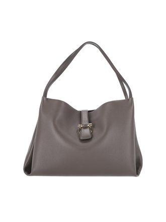 Ferragamo Grey Minimalist Bag With Elegant Structure