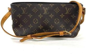 Louis Vuitton Tweedehands Canvas Louis Vuitton tassen - Dames - Vintage Schoudertas - Bruin - ONE Size - Vintage