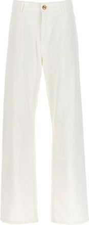 Etro Wide Jeans, female, White, W27, Baggy Chevron Jeans