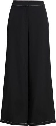 Tahari by ASL Wide Leg Pants in Black White at Nordstrom, Size 10