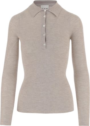 SA SU PHI Cashmere And Silk Knitted Polo Shirt