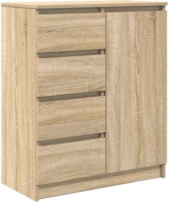 vidaXL Vidaxl Credenza Con Cassetti Rovere Sonoma 71x35x84 Cm In