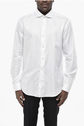 Vincenzo Di Ruggiero Napoli Cotton Poplin Shirt with French Collar size 43