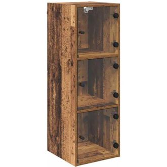 vidaXL Wall Cabinet Old Wood 35 x 37 x 102 cm Engineered Wood vidaXL